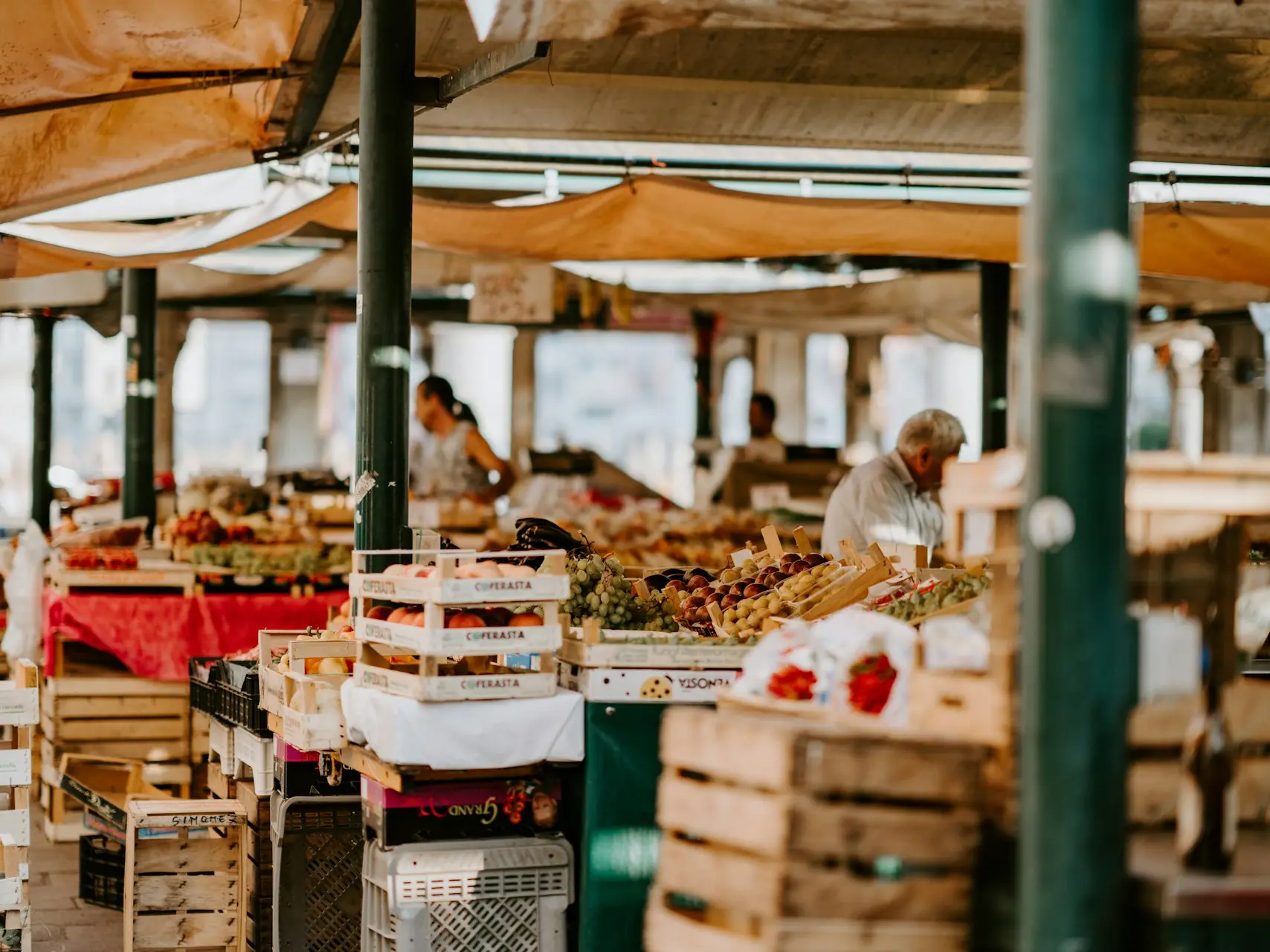 man in fruit market